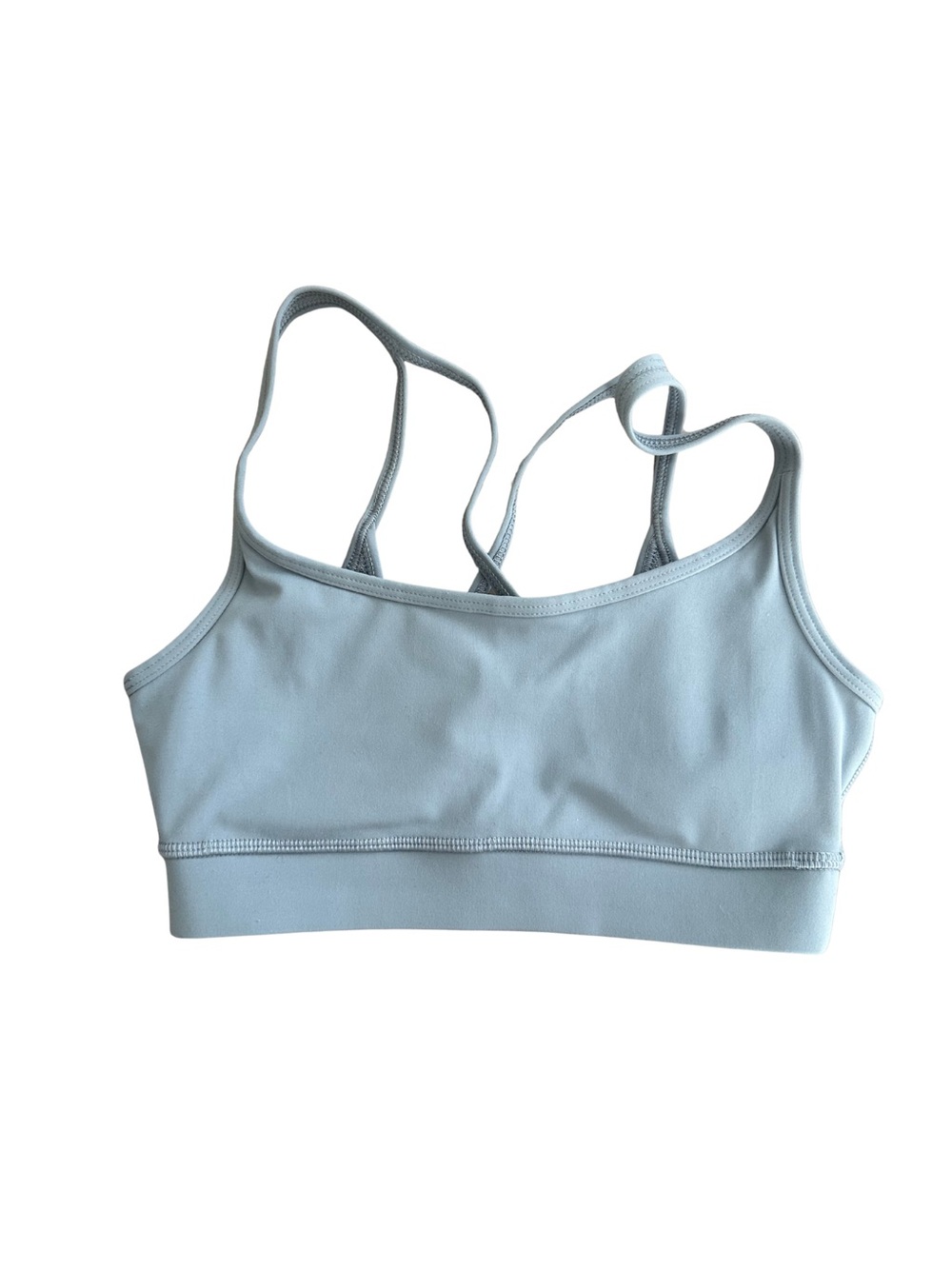 Vuori Light Blue Double-Strap Sports Bra